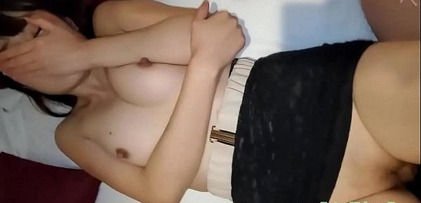  Uncensored! Continuous vaginal cum shot to super-sized baby-faced big breasts OL